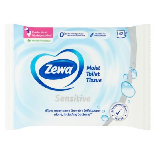 ZEWA Vlhčený toaletný papier - Sensitive 42ks