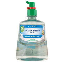 AIR WICK Active Fresh náplň do difuzéra na vodnej báze Linen & White Orchid 228ml