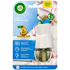 Airwick Elektrický osviežovač vzduchu + Náplň 19ml Linen & White Orchid