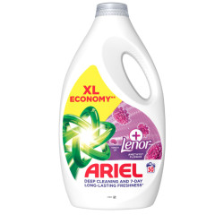Ariel prací gél 2250ml +Touch of Lenor Amethyst Flower 50praní