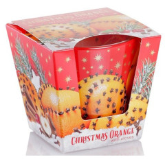 BARTEK CANDLES Vonná sviečka Christmas Orange 115g Škorica