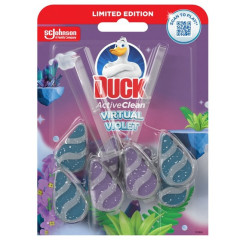 Duck Active Clean Virtual Violet - závesný čistič WC 2x38,6g