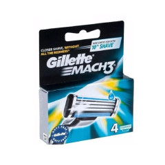 Gillette Mach3 4pcs - náhradné hlavice