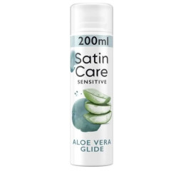 Gillette Satin Care 200ml - Aloe vera glide - gél na holenie
