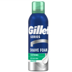 Gillette Series - Pena na holenie 200ml - Soothing - With Aloe Vera - Sensitive