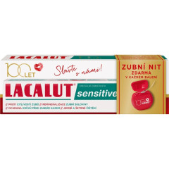 Lacalut Zubná pasta Sensitive 75ml + Zubná niť