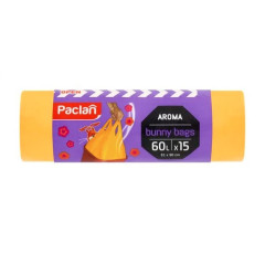Paclan vrecia na odpad Aroma s vôňou (žlté) Bunny bags 60l, 15ks