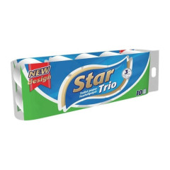 Star Trio - Toaletný papier 3-vrstvový 10ks