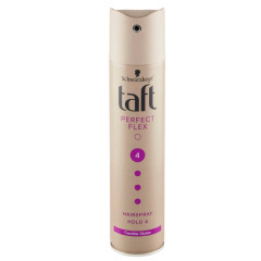 Taft lak 250ml /4/ Perfect flex (ultra strong-zlatofialový)