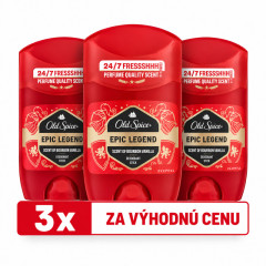 VÝHODNÁ SADA 3x OLD SPICE deostick Epic Legend 50ml