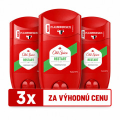 VÝHODNÁ SADA 3x OLD SPICE Tuhý deodorant - Restart 50ml