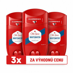 VÝHODNÁ SADA 3x OLD SPICE Tuhý deodorant - Whitewater 50ml