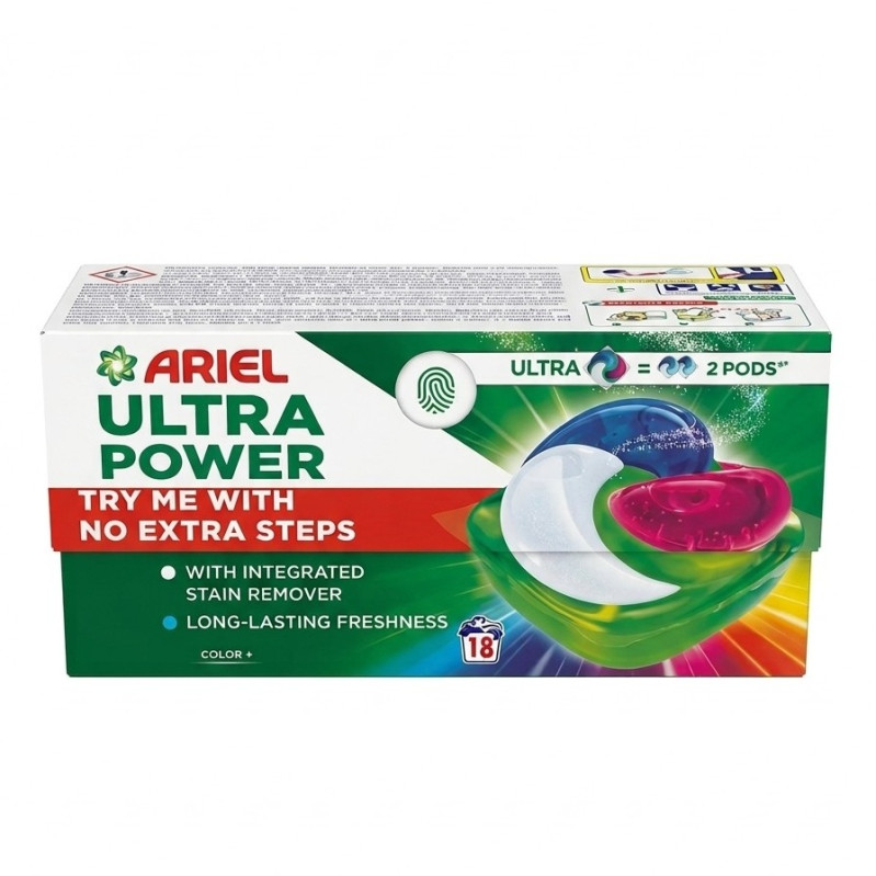 Ariel BIG pods Ultra Power Color+ - Ecoclic Box 18ks