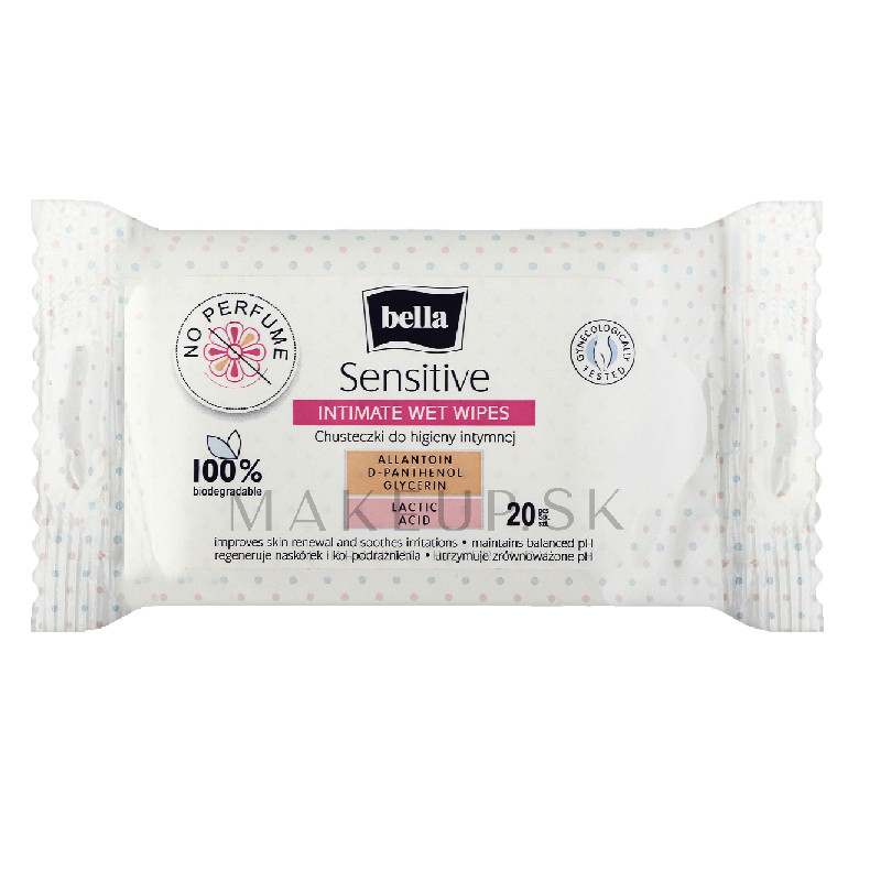 E-shop BELLA Sensitive intímne vlhčené utierky 10ks