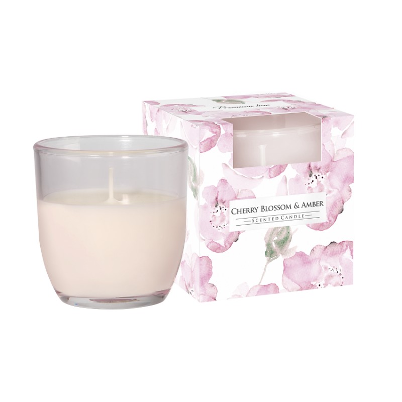 E-shop BISPOL Vonná sviečka Premium Line Cherry blossom &amp; Amber 100g