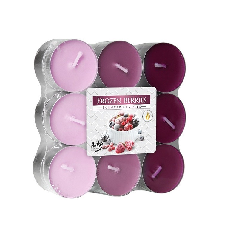 E-shop BISPOL Vonné čajové sviečky Frozen Berries 18ks