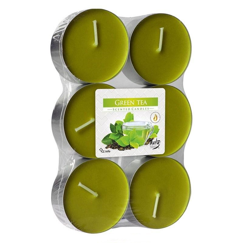 E-shop BISPOL Vonné čajové sviečky Green Tea 6ks