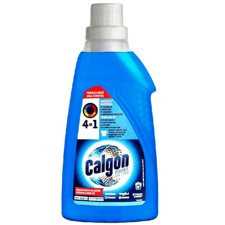 Calgon Power Gel 4in1 – 750 Ml, Für Waschmaschinen-Pflege & Kalk-Schutz