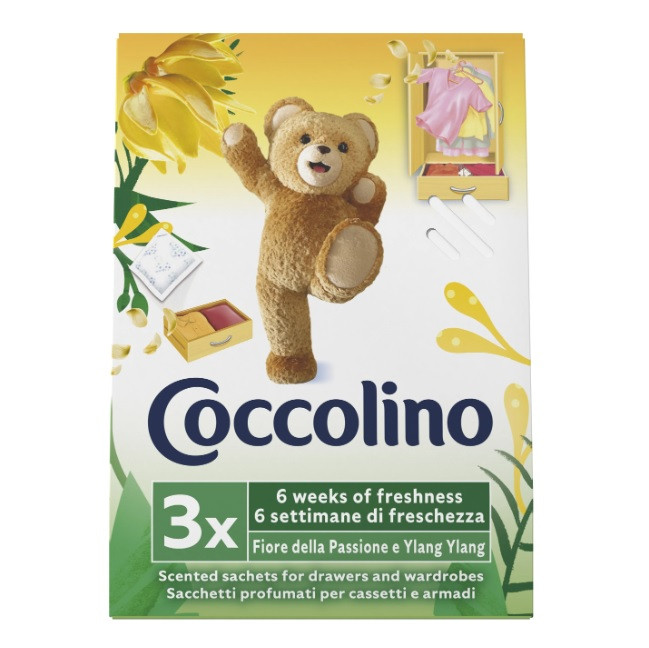 E-shop COCCOLINO parfumované vrecúško 3ks Fiore della Passione e Ylang Ylang - žlté