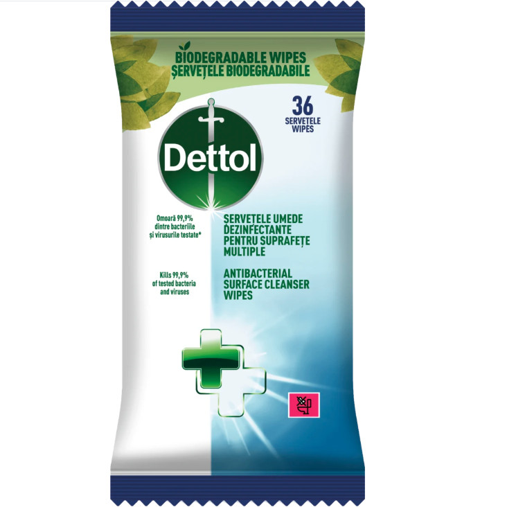 DETTOL Antibakteriálne vlhčené obrúsky 36ks
