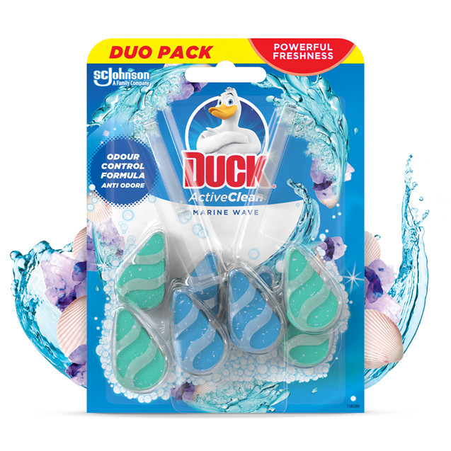 E-shop Duck Active Clean Marine Wave - závesný čistič WC 2x38,6g