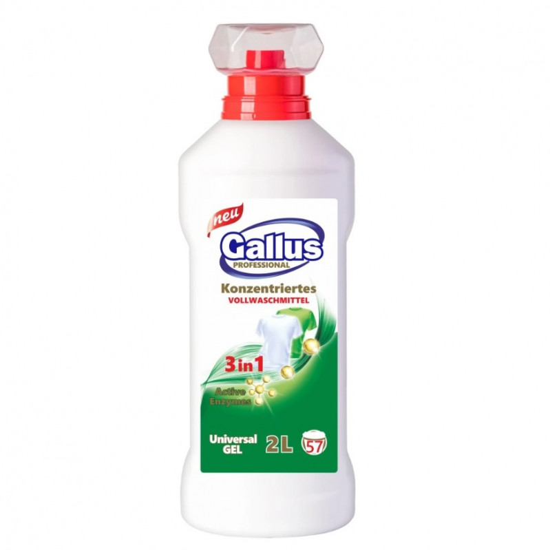 E-shop Gallus Professional 3in1 Gél na pranie farebnej a bielej bielizne 2L 57 PD