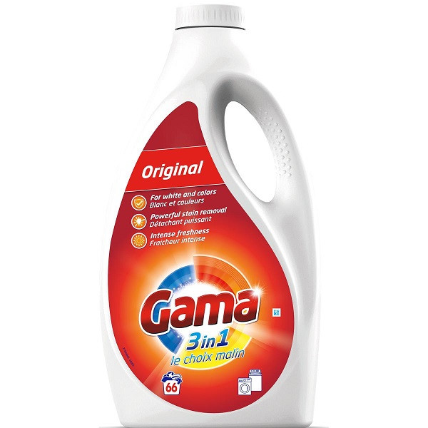 E-shop GAMA Prací gél 3in1 Universal 3L - 66 praní