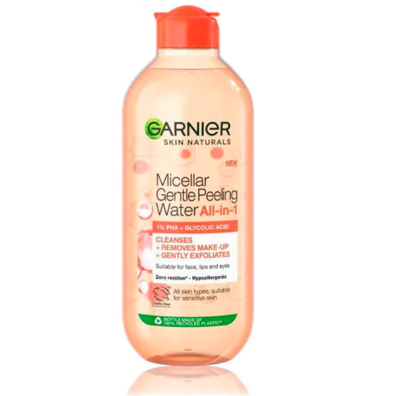Garnier Micelárna voda s peelingovým efektom All in 1 400ml