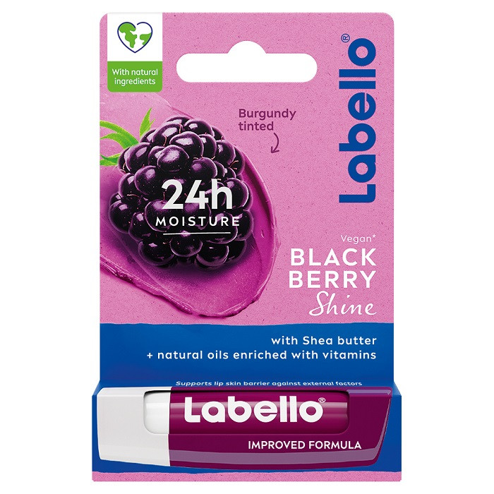 E-shop Labello 4,8g/5,5ml stick - balzam na pery - Blackberry shine