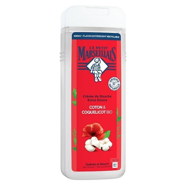 E-shop LE PETIT MARSEILLAIS BIO Sprchový krém Cotton &amp; Poppy 400ml