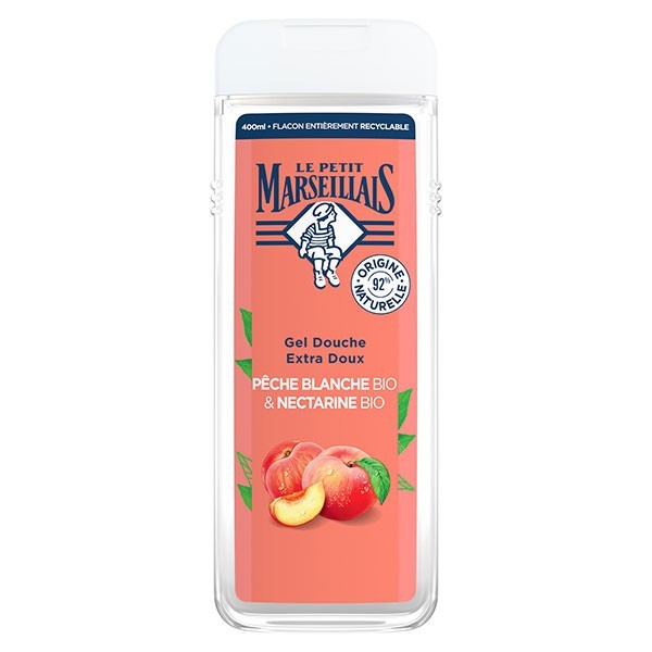 E-shop LE PETIT MARSEILLAIS BIO Sprchový krém White peach &amp; Nectarine 400ml