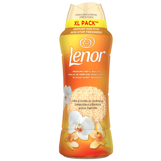 E-shop Lenor vonné perličky (aviváž) 495g Unstoppables - Gold Orchid XL PACK