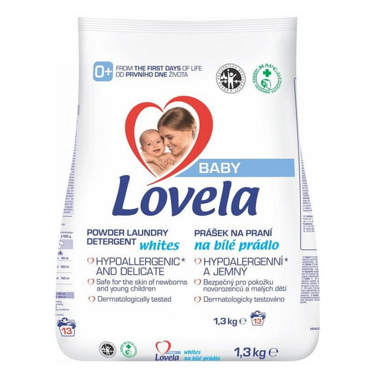 LOVELA Baby prací prášok na bielu bielizeň 1,3kg 13 praní