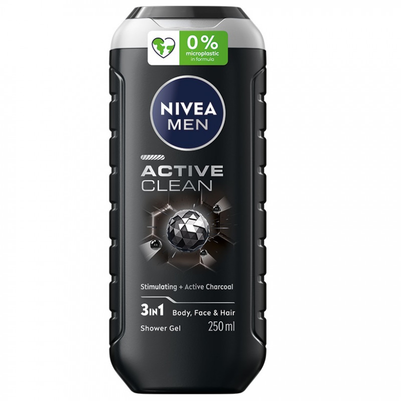 E-shop NIVEA Sprchový gél - 3in1 Active clean 250ml