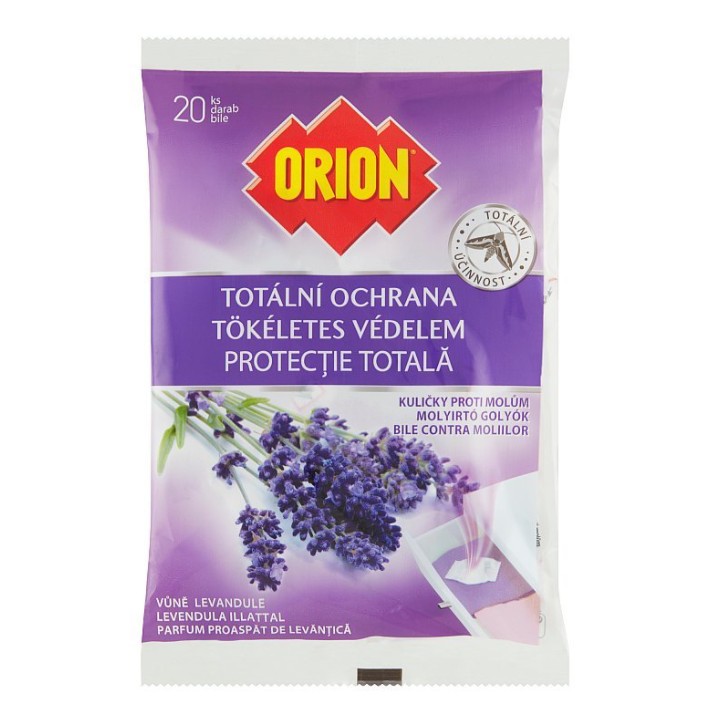 E-shop ORION Totálna ochrana Levanduľa guličky proti moliam 20 kusov