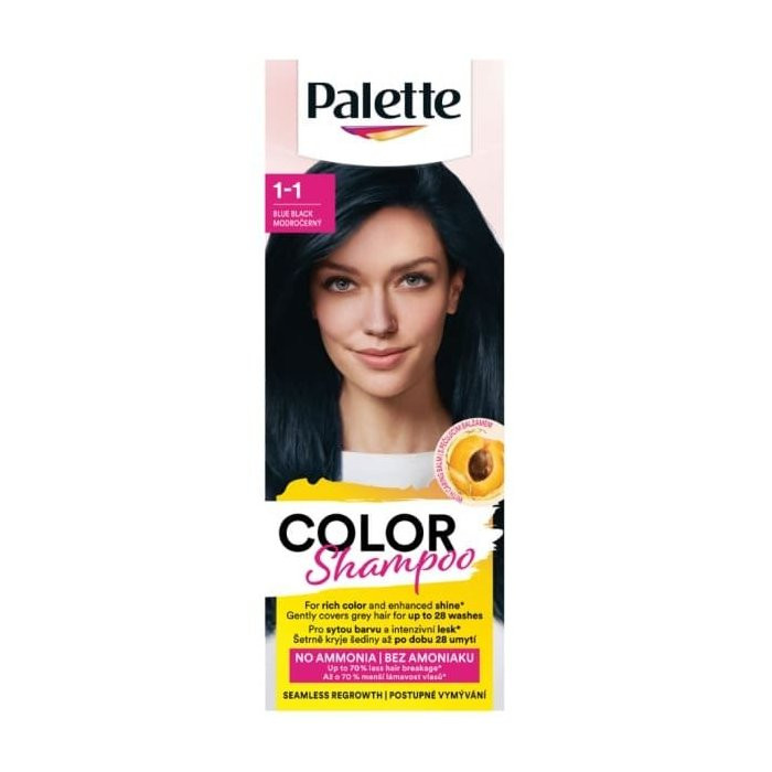 E-shop Schwarzkopf Palette Color Shampoo 1-1 modročierny
