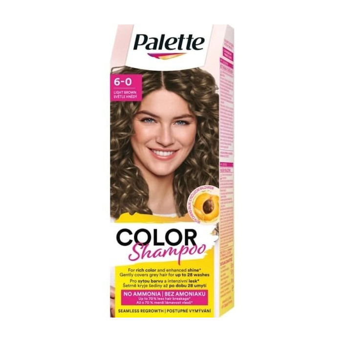 E-shop Schwarzkopf Palette Color Shampoo 6-0 svetlohnedý