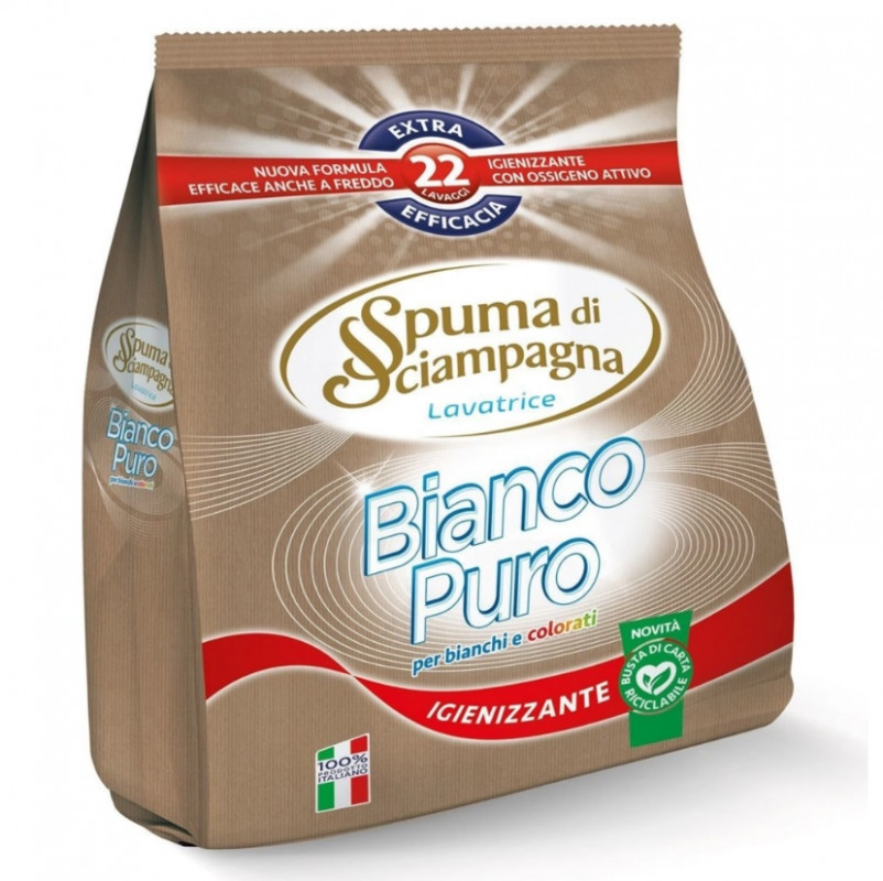 E-shop Spuma di Sciampagna prací prášok 990g BIANCO - 22 praní