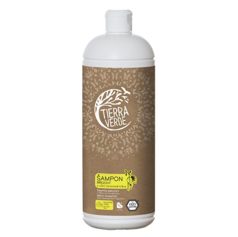 E-shop TIERRA VERDE Šampón brezový 1l (fľaša) - Citrónová tráva