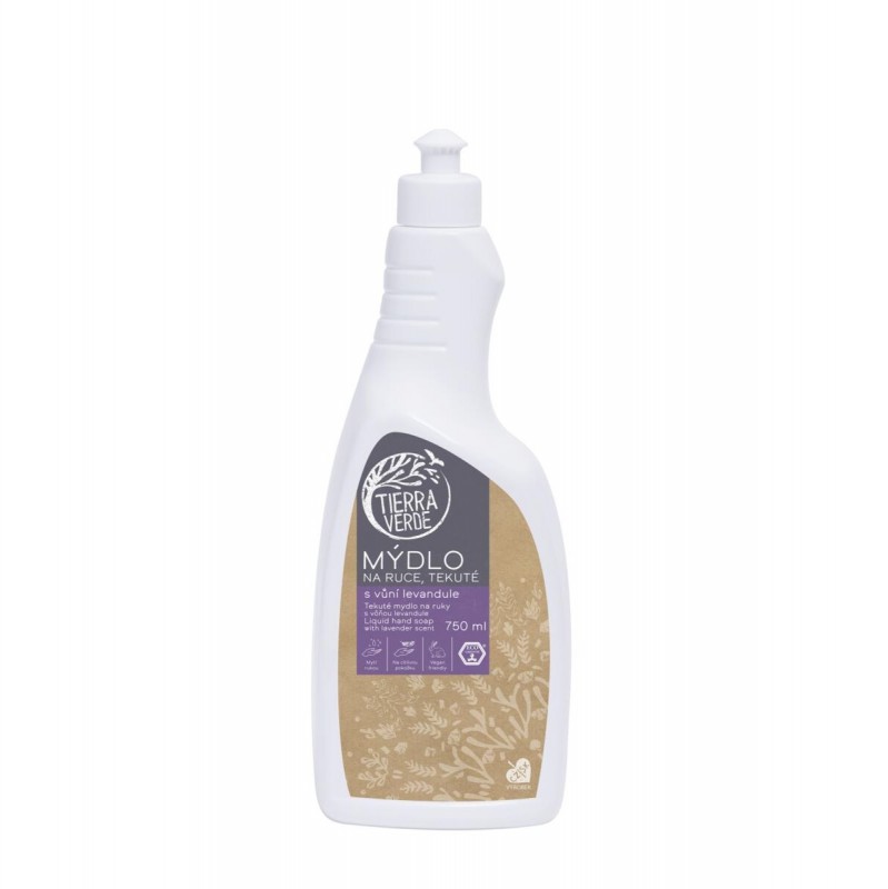 E-shop TIERRA VERDE Tekuté mydlo na ruky 750ml (fľaša) - Levanduľa