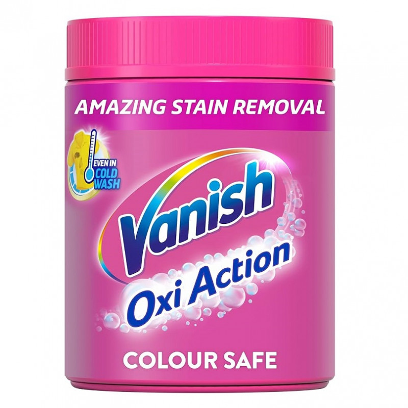 E-shop Vanish Oxi Action Pink prášok na škvŕny 1 kg color safe
