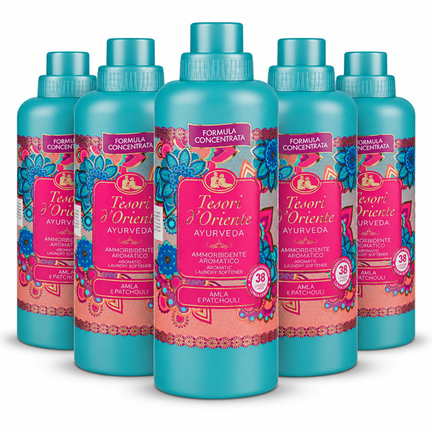 VÝHODNÁ SADA 6x TESORI D-ORIENTE Aviváž - Ayurveda 760ml, 38 praní