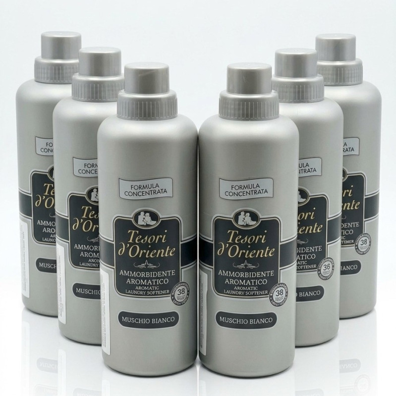 VÝHODNÁ SADA 6x TESORI D-ORIENTE Aviváž - Muschio Bianco 760ml, 38 praní