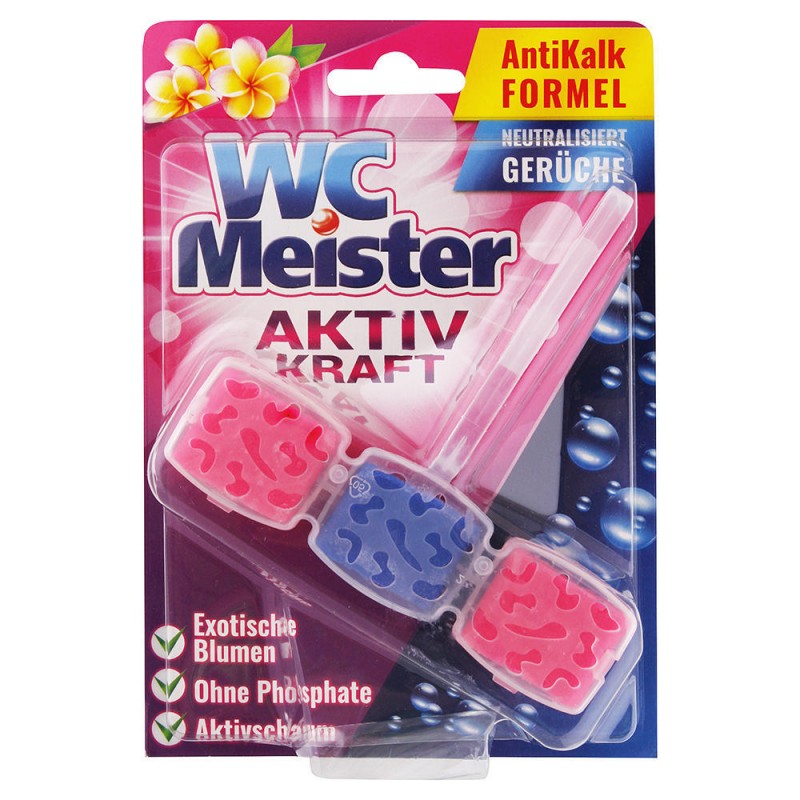 E-shop WC MEISTER Tuhý wc blok - Exotický kvet 45g