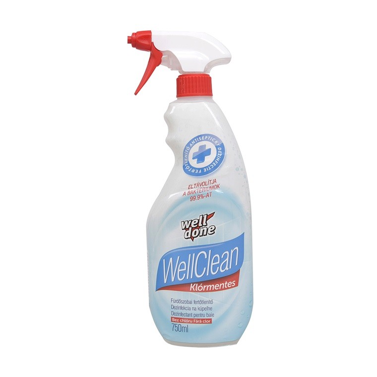 E-shop WELL DONE Antiseptická dezinfekcia na kúpeľne - Well clean 750ml